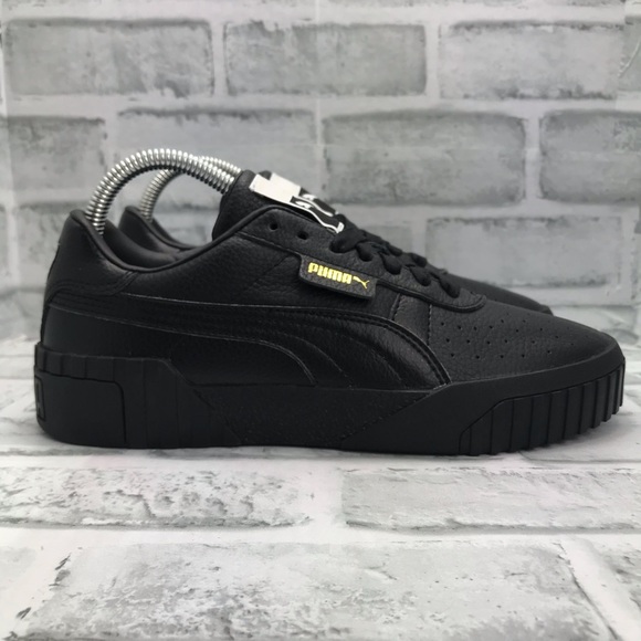 puma cali black leather